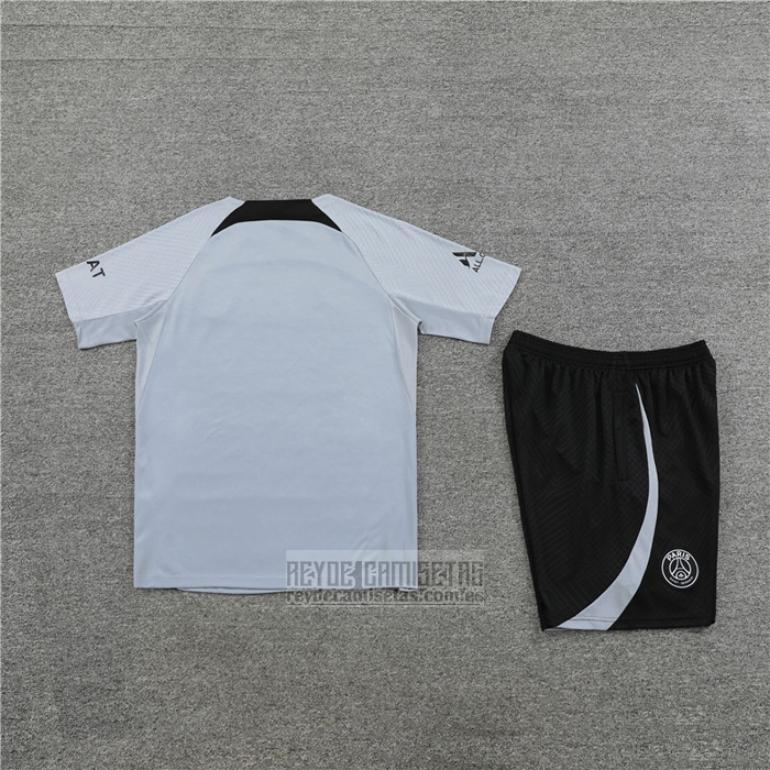 Chandal del Paris Saint-Germain Jordan Manga Corta 2022-2023 Gris - Pantalon Corto